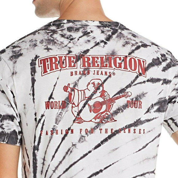 True Religion Shirts True Religion Mens Tie Dye Buddha Logo Tee